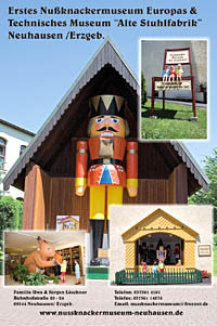 Abb.: Plakat des Nussknackermuseums in Neuhausen, Erzgebirge.